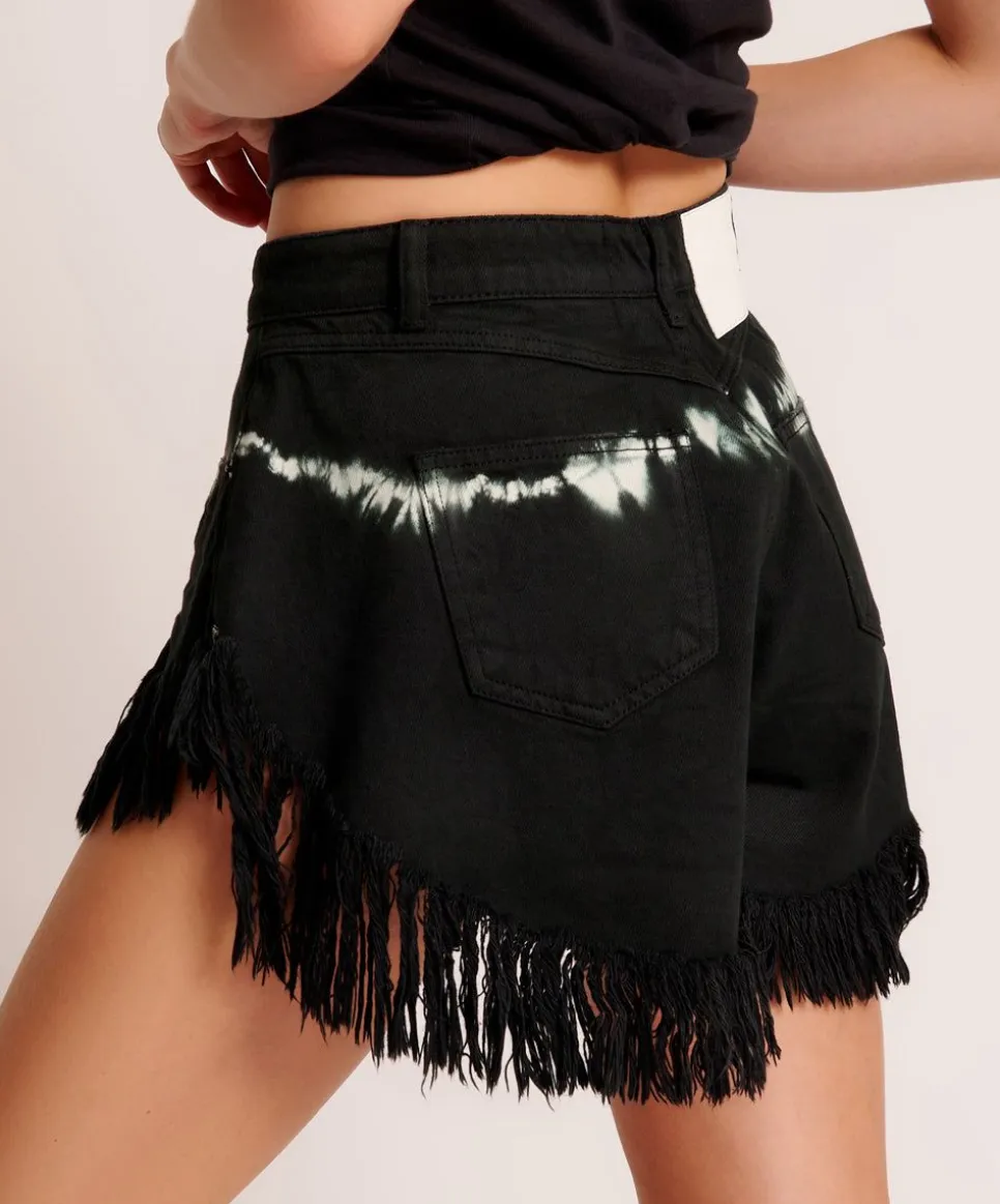 Denim Shorts|ONE TEASPOON Black Magic Scout High Waist Flippy Denim Shorts