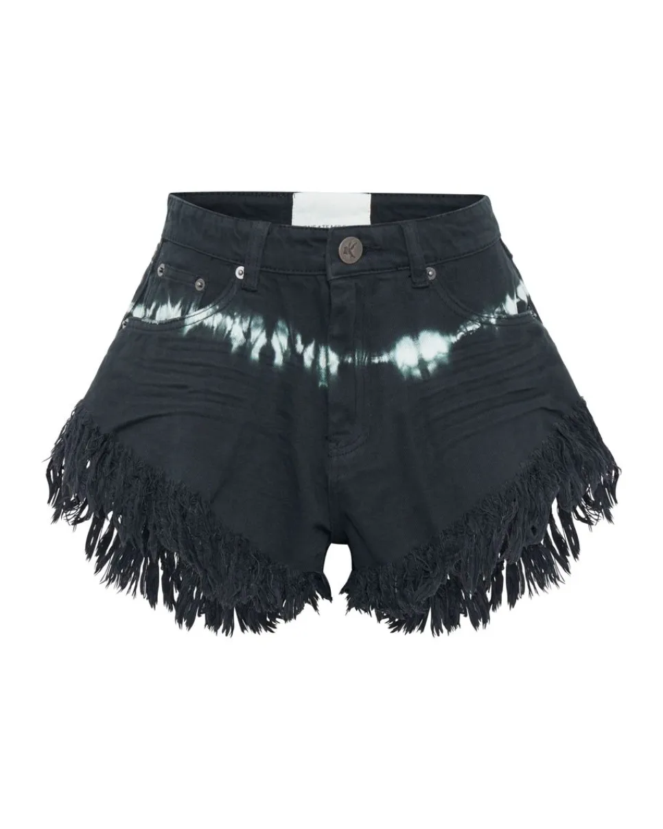Denim Shorts|ONE TEASPOON Black Magic Scout High Waist Flippy Denim Shorts