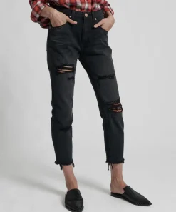 Denim Jeans|ONE TEASPOON Black Oak High Waist Awesome Baggie