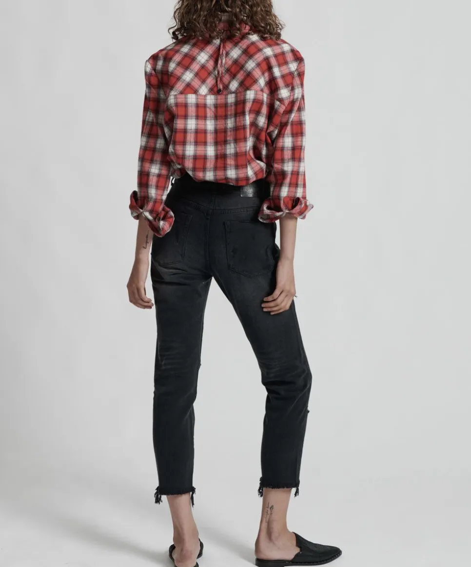 Denim Jeans|ONE TEASPOON Black Oak High Waist Awesome Baggie