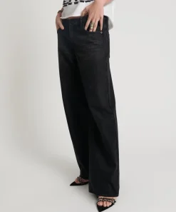 Denim Jeans|ONE TEASPOON Black Oak Low Riders Low Waist Wide Leg Jeans