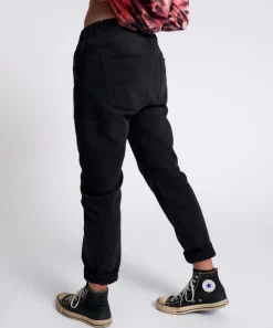 Denim Jeans|ONE TEASPOON Black Oak Shabbies Drawstring Boyfriend Jeans