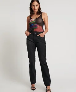 Denim Jeans|ONE TEASPOON Black Oak Truckers Mid Waist Straight Leg Jeans