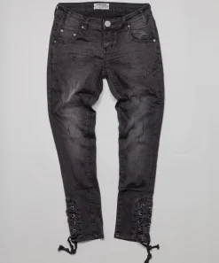 Denim Jeans|ONE TEASPOON Black Paris Tie Side Freebirds Ii