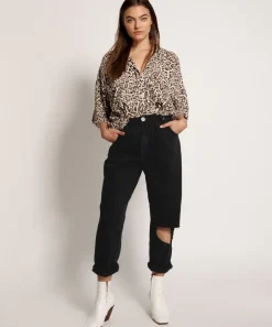 Denim Jeans|ONE TEASPOON Black Smiths High Waist Trouser Jeans