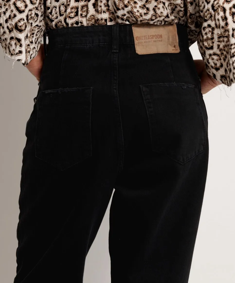 Denim Jeans|ONE TEASPOON Black Smiths High Waist Trouser Jeans