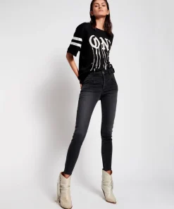 Denim Jeans|ONE TEASPOON Black Swan Preachers High Waist Skinny Jeans