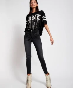 Denim Jeans|ONE TEASPOON Black Swan Preachers High Waist Skinny Jeans