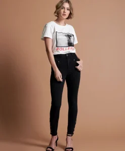 Denim Jeans|ONE TEASPOON Black Swan Preachers High Waist Skinny Jeans