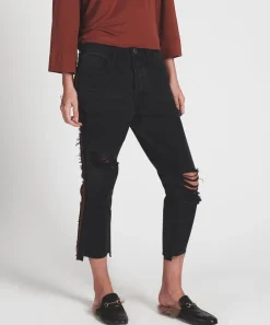 Denim Jeans|ONE TEASPOON Black Van Hooligans Low Waist Relaxed Straight Leg Jeans