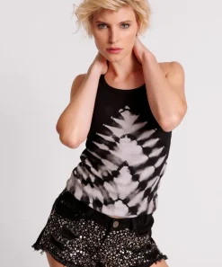 Tees & Tanks|ONE TEASPOON Black X-Ray Rib Singlet