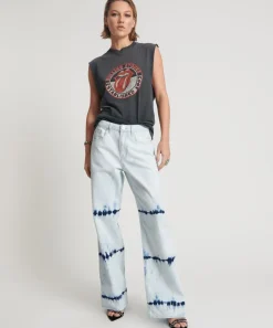 Denim Jeans|ONE TEASPOON Bleached Out Jackson Mid Waist Wide Leg Jeans