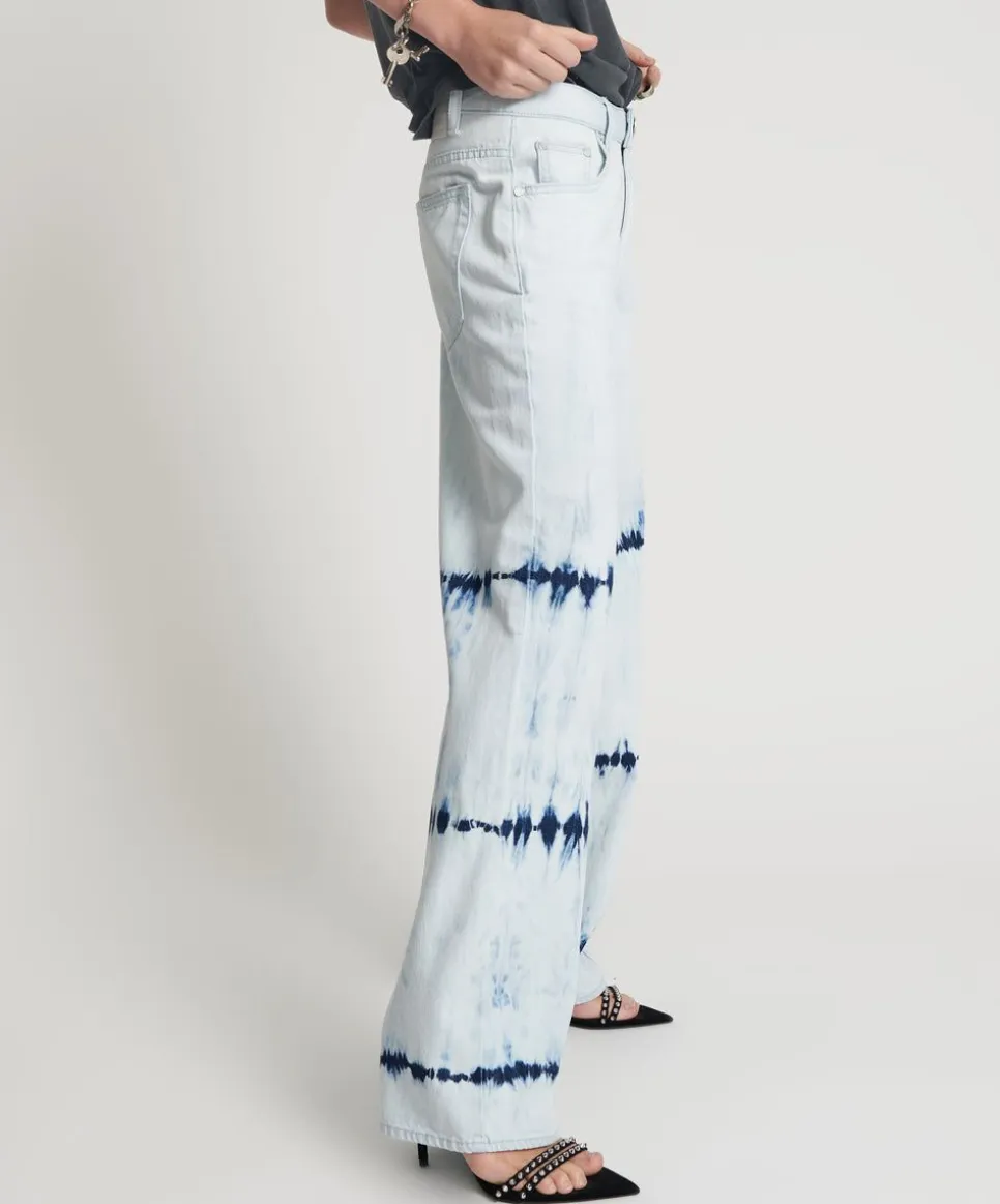 Denim Jeans|ONE TEASPOON Bleached Out Jackson Mid Waist Wide Leg Jeans