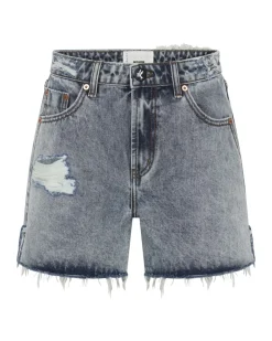 Denim Shorts|ONE TEASPOON Blue Blossom Legend High Waist Mom Shorts