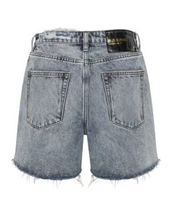 Denim Shorts|ONE TEASPOON Blue Blossom Legend High Waist Mom Shorts