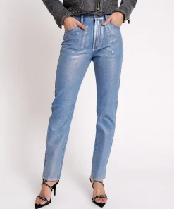 Denim Jeans|ONE TEASPOON Blue Future Awesome Baggies High Waist Straight Leg Jeans