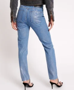 Denim Jeans|ONE TEASPOON Blue Future Awesome Baggies High Waist Straight Leg Jeans