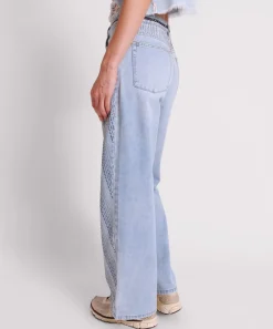 Denim Jeans|ONE TEASPOON Blue Galaxy Jackson Mid Waist Wide Leg Jeans