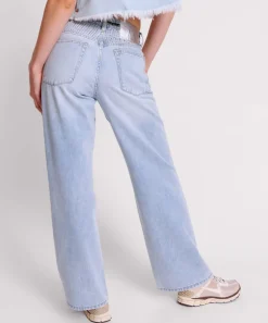 Denim Jeans|ONE TEASPOON Blue Galaxy Jackson Mid Waist Wide Leg Jeans