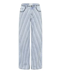 Denim Jeans|ONE TEASPOON Blue Galaxy Jackson Mid Waist Wide Leg Jeans