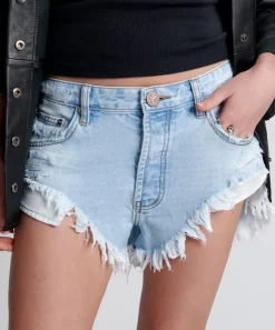 Denim Shorts|ONE TEASPOON Blue Latte Rollers Denim Shorts