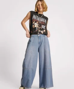 Denim Jeans|ONE TEASPOON Blue Lilac Palazzo Jeans