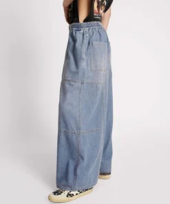 Denim Jeans|ONE TEASPOON Blue Lilac Palazzo Jeans