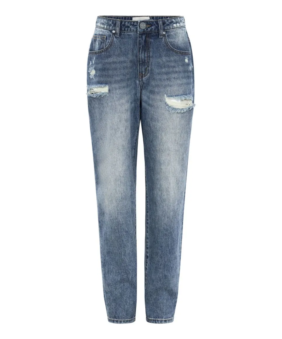Denim Jeans|ONE TEASPOON Blue Love 1982S Mid Waist Balloon Jeans