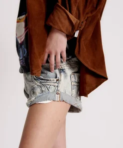 Denim Shorts|ONE TEASPOON Blue Malt Le Loop Bandits Low Waist Denim Shorts