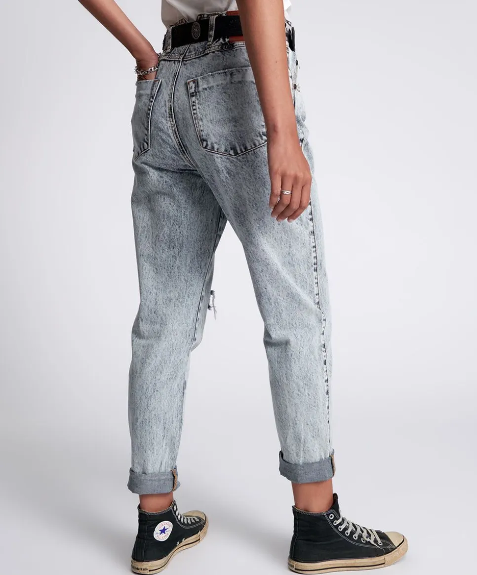 Denim Jeans|ONE TEASPOON Blue Malt Pioneer High Waist Vintage Fit Jeans