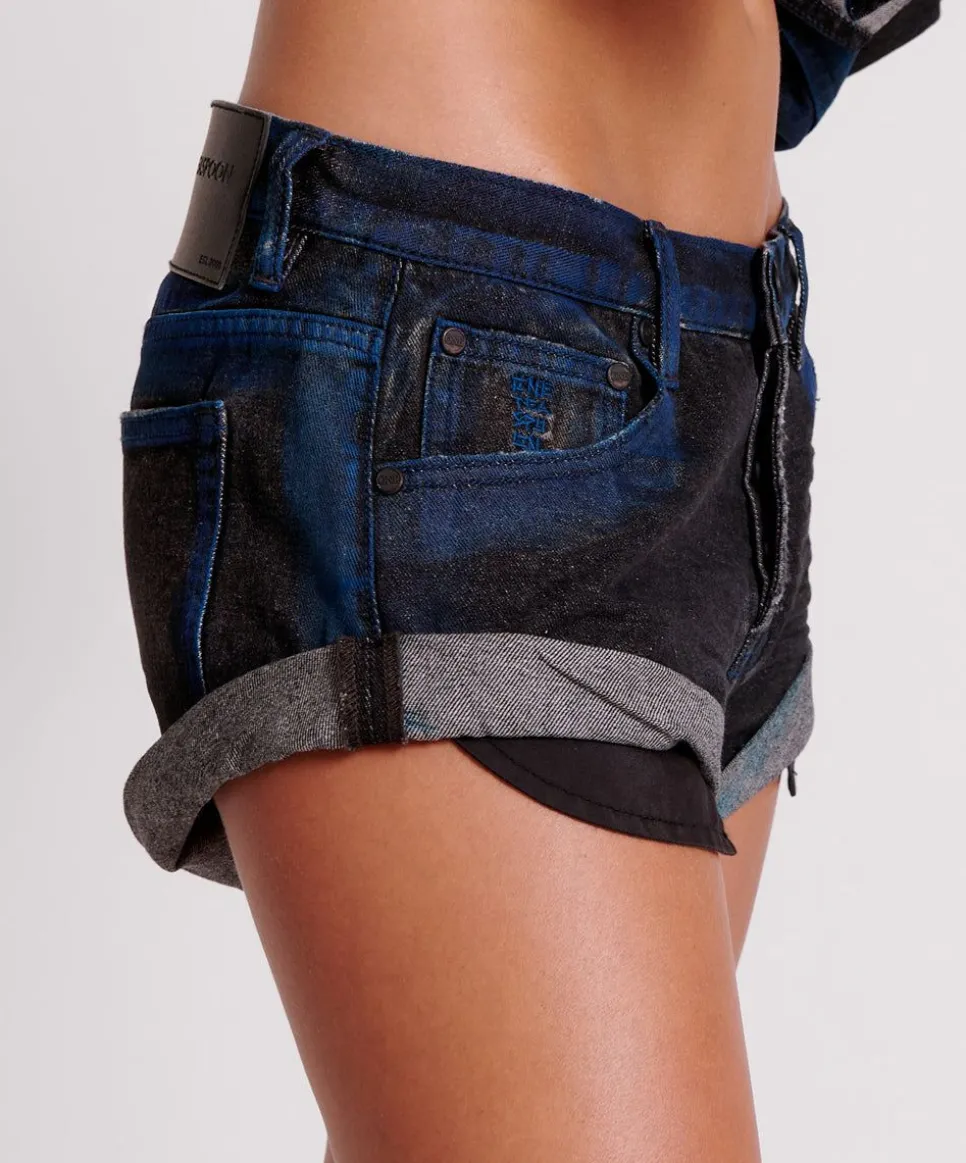 Denim Shorts|ONE TEASPOON Blue Punk Bandit Low Waist Denim Shorts