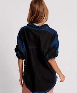 Shirts|ONE TEASPOON Blue Punk Daria Denim Shirt