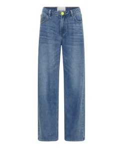 Denim Jeans|ONE TEASPOON Blue Rapture Jackson Mid Waist Wide Leg Denim Jeans