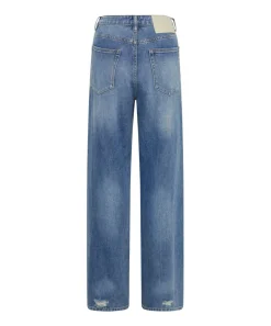 Denim Jeans|ONE TEASPOON Blue Rapture Jackson Mid Waist Wide Leg Denim Jeans