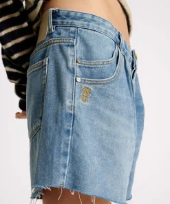 Denim Shorts|ONE TEASPOON Blue Rapture Super Relaxed Shaker Denim Shorts