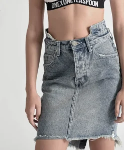 Denim Skirts|ONE TEASPOON Blue Society 2020 High Waist Denim Skirt