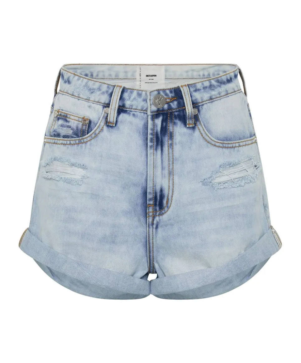 Denim Shorts|ONE TEASPOON Blue Tornado Bandit High Waist Denim Shorts
