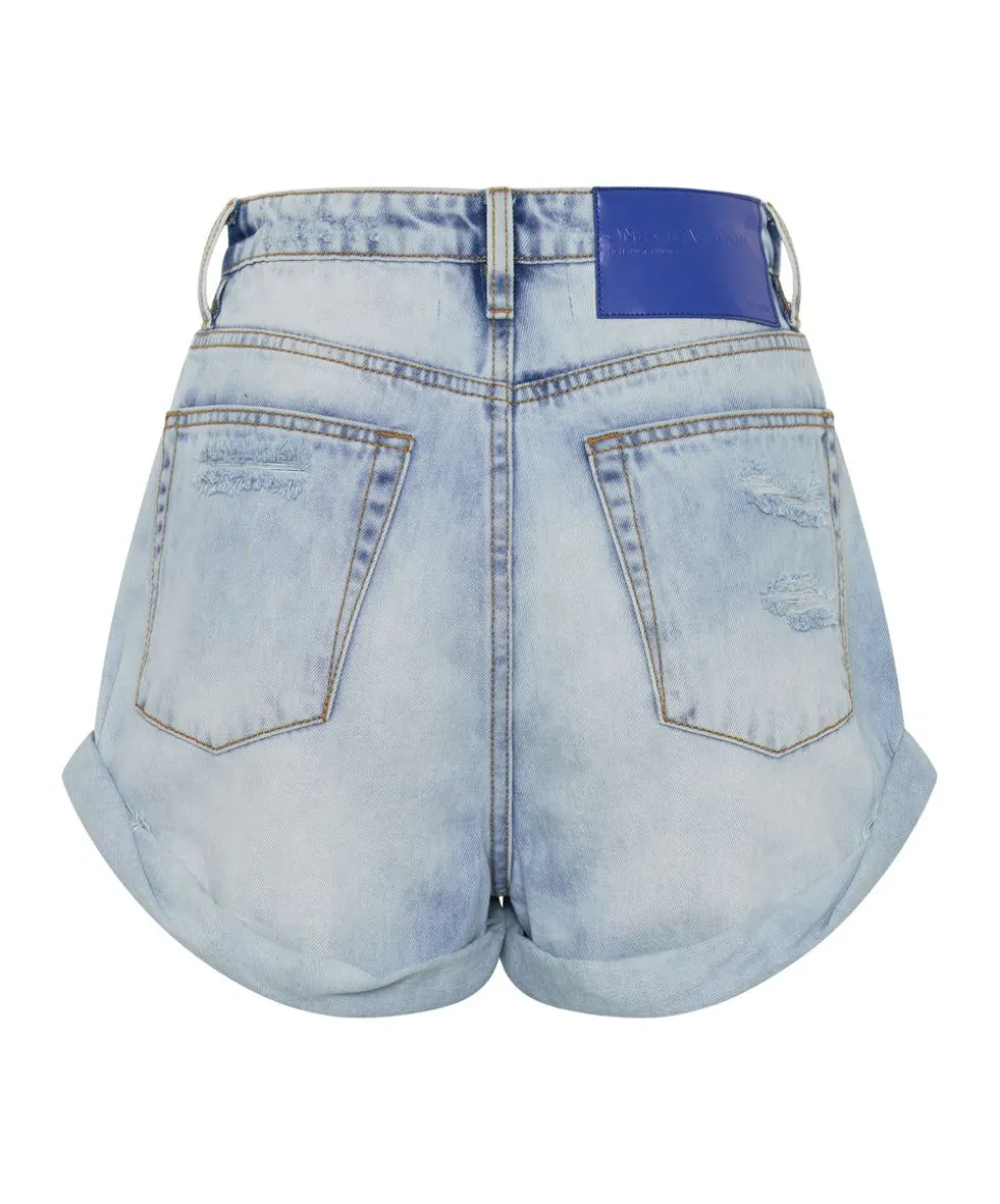 Denim Shorts|ONE TEASPOON Blue Tornado Bandit High Waist Denim Shorts