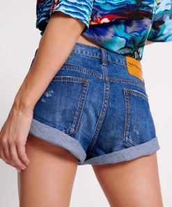 Denim Shorts|ONE TEASPOON Bluemoon Bandit Low Waist Denim Shorts
