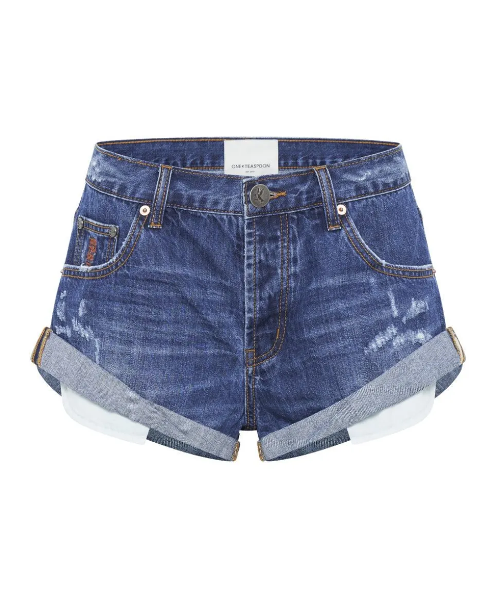 Denim Shorts|ONE TEASPOON Bluemoon Bandit Low Waist Denim Shorts