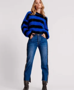 Denim Jeans|ONE TEASPOON Bluemoon Jewelled Hooligans Mid Waist Relaxed Jeans