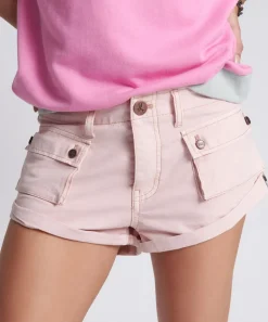 Denim Shorts|ONE TEASPOON Blush Cadet Bandits Low Waist Shorts