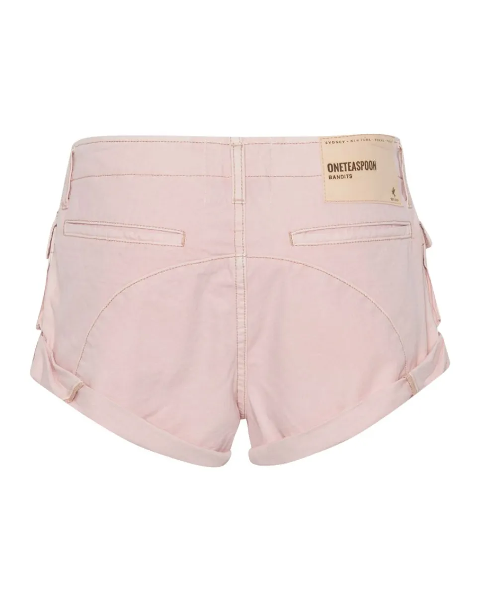Denim Shorts|ONE TEASPOON Blush Cadet Bandits Low Waist Shorts