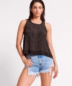 Denim Shorts|ONE TEASPOON Bolt Blue Outlaws Mid Waist Denim Shorts