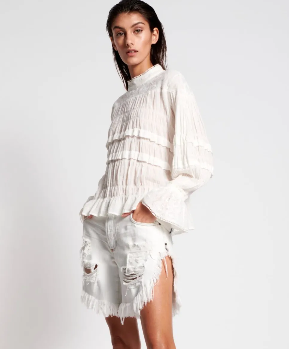 Denim Shorts|ONE TEASPOON Brando Frankies Long Length Shorts