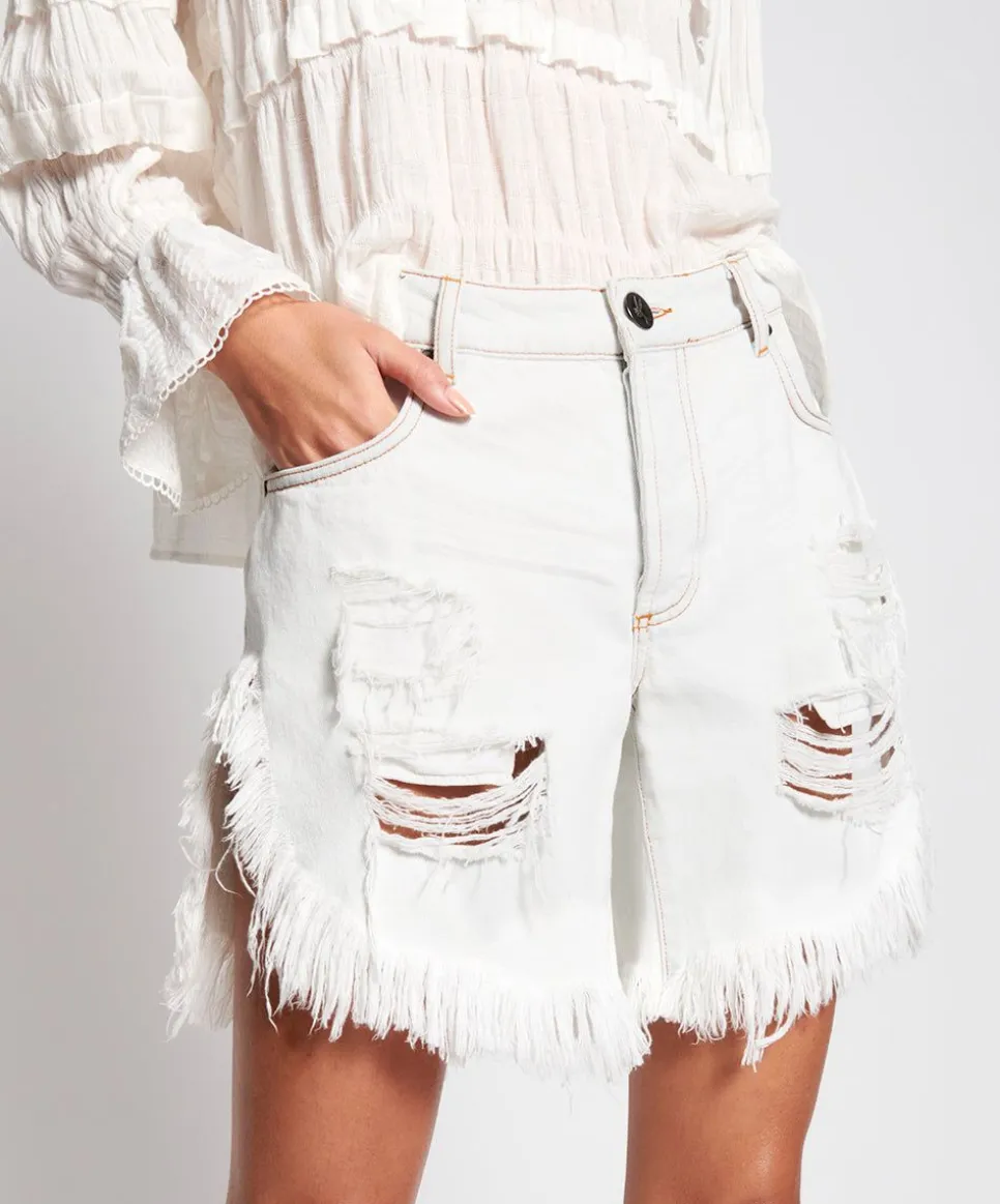 Denim Shorts|ONE TEASPOON Brando Frankies Long Length Shorts