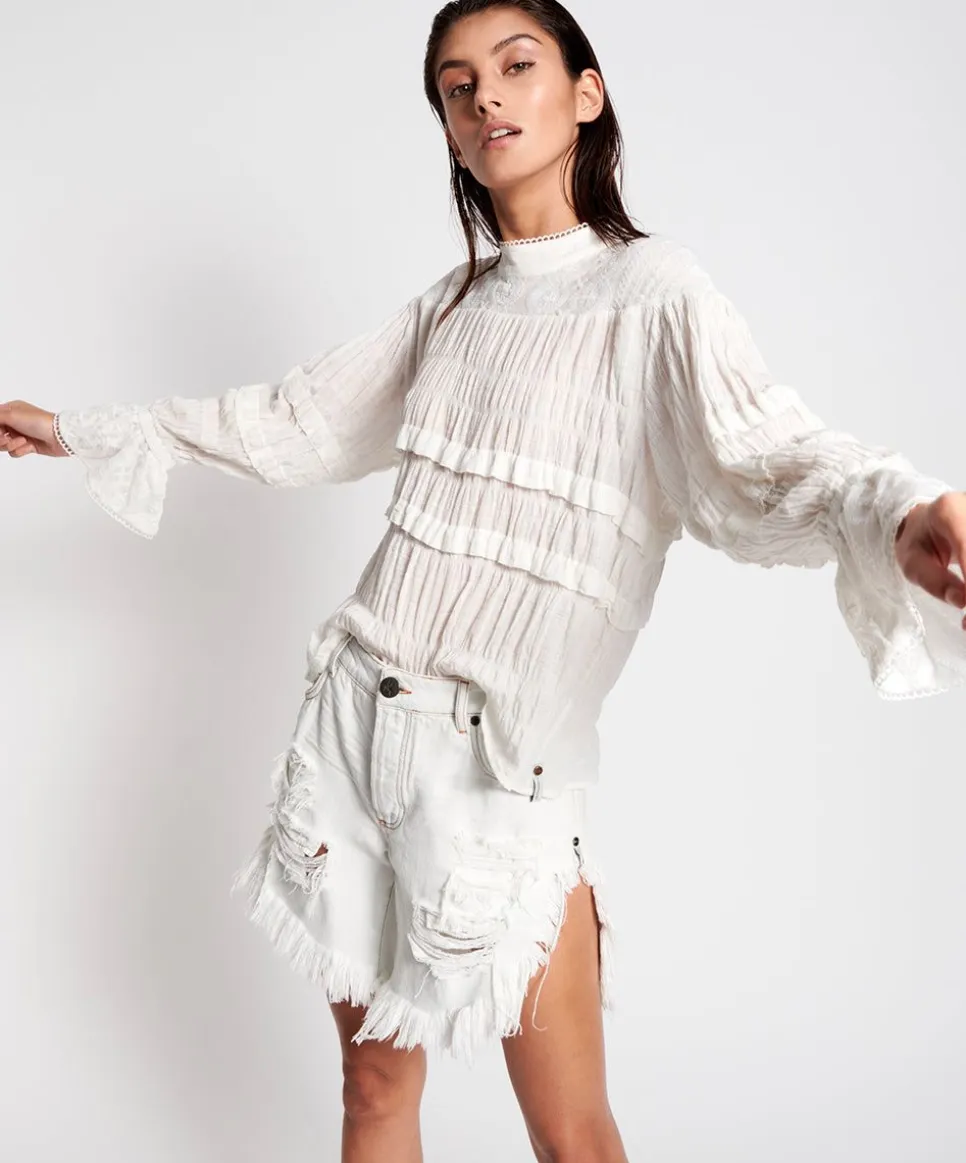 Denim Shorts|ONE TEASPOON Brando Frankies Long Length Shorts