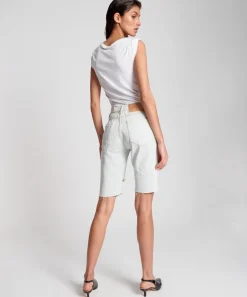 Denim Shorts|ONE TEASPOON Brando Longline Truckers Mid Waist Relaxed Shorts