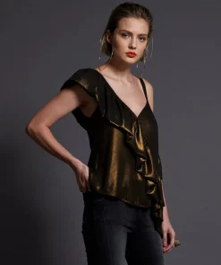 Tops|ONE TEASPOON Bronze Ashley Top