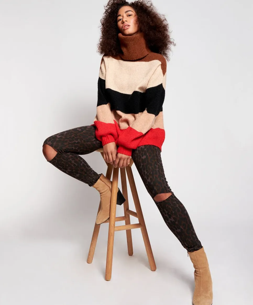 Denim Jeans|ONE TEASPOON Bronze Leopard Freebirds Ii High Waist Skinny Jeans